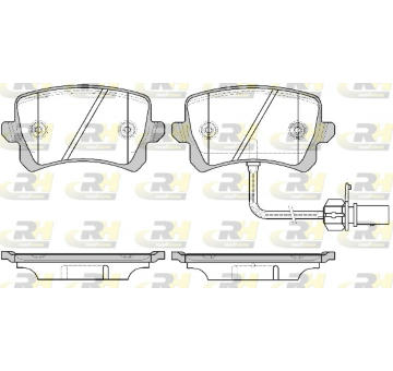Sada brzdových destiček, kotoučová brzda ROADHOUSE 21342.01