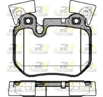 Sada brzdových destiček, kotoučová brzda ROADHOUSE 21373.00