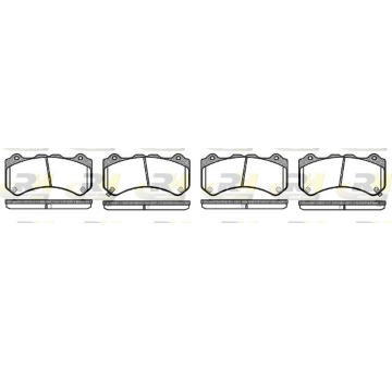 Sada brzdových destiček, kotoučová brzda ROADHOUSE 21376.02
