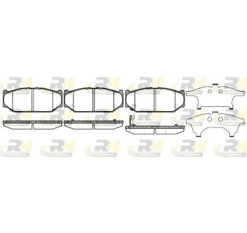 Sada brzdových destiček, kotoučová brzda ROADHOUSE 21381.11