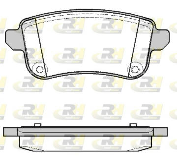 Sada brzdových destiček, kotoučová brzda ROADHOUSE 21387.10
