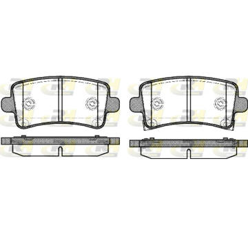 Sada brzdových destiček, kotoučová brzda ROADHOUSE 21388.04