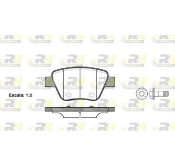 Sada brzdových platničiek kotúčovej brzdy ROADHOUSE 21420.00