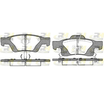 Sada brzdových destiček, kotoučová brzda ROADHOUSE 21446.02