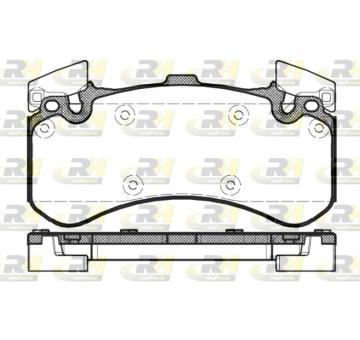 Sada brzdových destiček, kotoučová brzda ROADHOUSE 21463.00