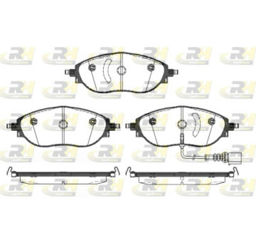 Sada brzdových destiček, kotoučová brzda ROADHOUSE 21470.01