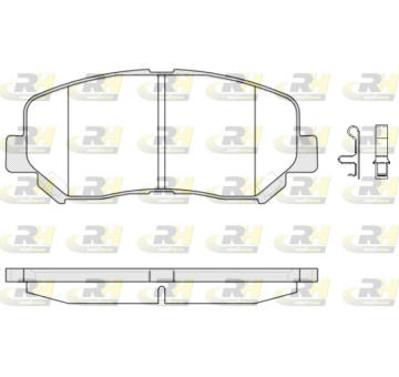 Sada brzdových platničiek kotúčovej brzdy ROADHOUSE 21513.02
