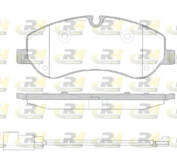 Sada brzdových destiček, kotoučová brzda ROADHOUSE 21520.02
