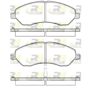 Sada brzdových destiček, kotoučová brzda ROADHOUSE 21529.02