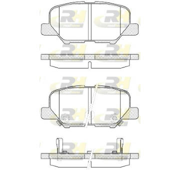 Sada brzdových destiček, kotoučová brzda ROADHOUSE 21536.02