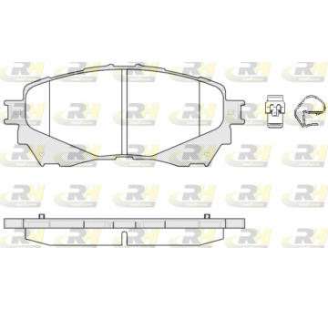 Sada brzdových destiček, kotoučová brzda ROADHOUSE 21538.04