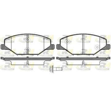 Sada brzdových destiček, kotoučová brzda ROADHOUSE 21553.00