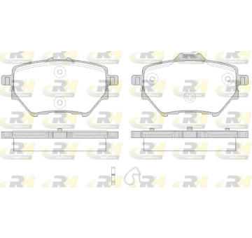 Sada brzdových destiček, kotoučová brzda ROADHOUSE 21562.00