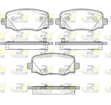 Sada brzdových platničiek kotúčovej brzdy ROADHOUSE 21578.02