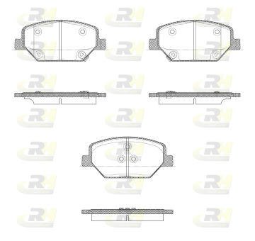 Sada brzdových destiček, kotoučová brzda ROADHOUSE 21631.02