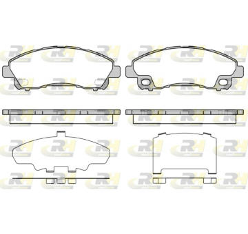 Sada brzdových destiček, kotoučová brzda ROADHOUSE 21645.00