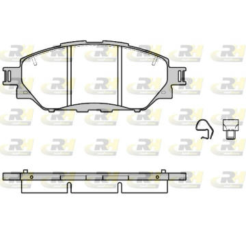 Sada brzdových destiček, kotoučová brzda ROADHOUSE 21671.04