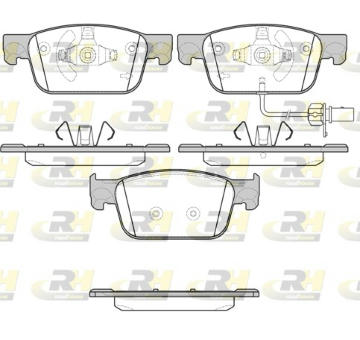 Sada brzdových destiček, kotoučová brzda ROADHOUSE 21692.01