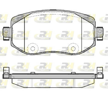 Sada brzdových destiček, kotoučová brzda ROADHOUSE 21724.08