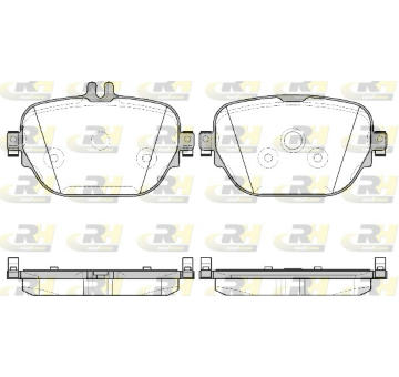 Sada brzdových destiček, kotoučová brzda ROADHOUSE 21725.08