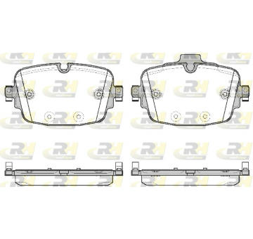 Sada brzdových destiček, kotoučová brzda ROADHOUSE 21739.00