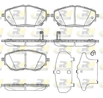 Sada brzdových destiček, kotoučová brzda ROADHOUSE 21786.02