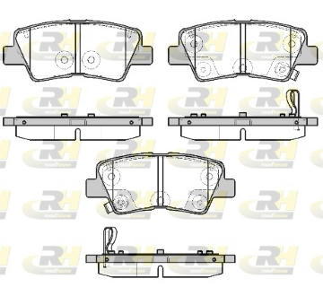 Sada brzdových destiček, kotoučová brzda ROADHOUSE 21807.02