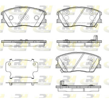 Sada brzdových destiček, kotoučová brzda ROADHOUSE 21884.02