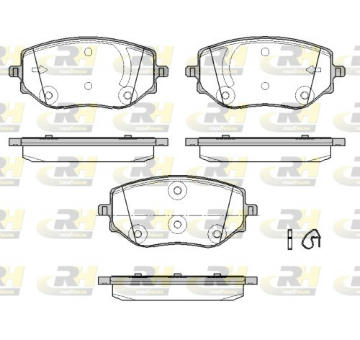 Sada brzdových destiček, kotoučová brzda ROADHOUSE 21887.00