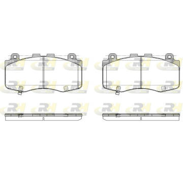 Sada brzdových destiček, kotoučová brzda ROADHOUSE 21970.04