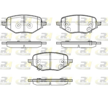 Sada brzdových destiček, kotoučová brzda ROADHOUSE 21978.02