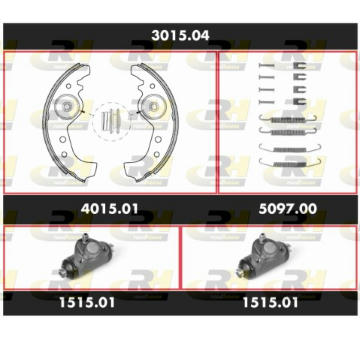 Souprava brzd, bubnova brzda ROADHOUSE 3015.04