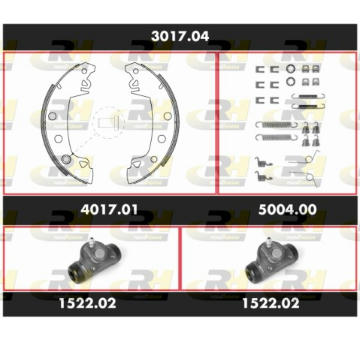 Souprava brzd, bubnova brzda ROADHOUSE 3017.04