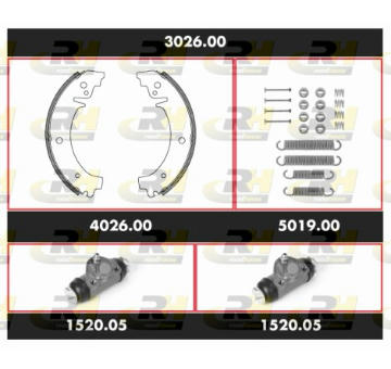 Souprava brzd, bubnova brzda ROADHOUSE 3026.00