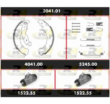 Souprava brzd, bubnova brzda ROADHOUSE 3041.01