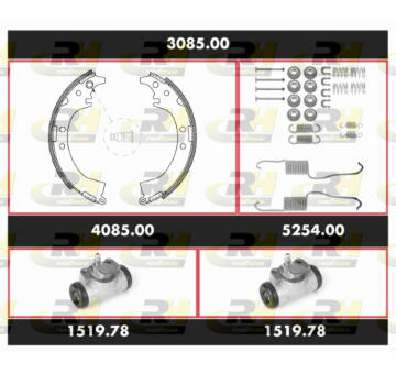 Souprava brzd, bubnova brzda ROADHOUSE 3085.00