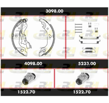 Souprava brzd, bubnova brzda ROADHOUSE 3098.00