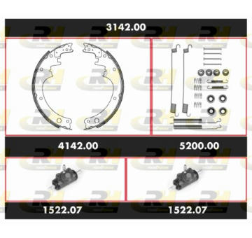 Souprava brzd, bubnova brzda ROADHOUSE 3142.00