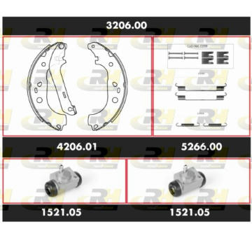 Souprava brzd, bubnova brzda ROADHOUSE 3206.00
