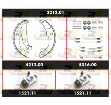 Souprava brzd, bubnova brzda ROADHOUSE SPK 3212.01