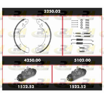 Souprava brzd, bubnova brzda ROADHOUSE 3250.02