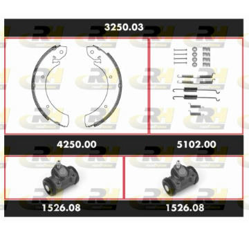 Souprava brzd, bubnova brzda ROADHOUSE 3250.03