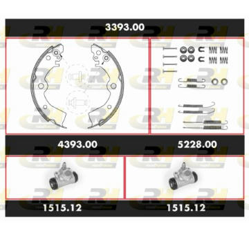Souprava brzd, bubnova brzda ROADHOUSE 3393.00