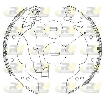 Brzdové pakny ROADHOUSE 4027.01