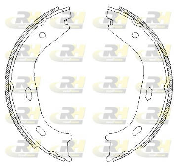 Brzdová čelist, parkovací brzda ROADHOUSE 4058.01