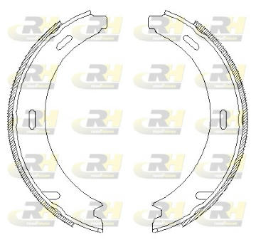 Brzdová čelist, parkovací brzda ROADHOUSE 4093.02