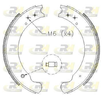 Brzdové pakny ROADHOUSE 4284.00
