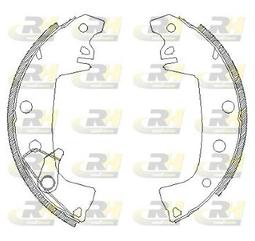 Brzdové pakny ROADHOUSE 4655.01