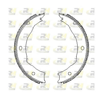 Brzdová čelist, parkovací brzda ROADHOUSE 4717.01