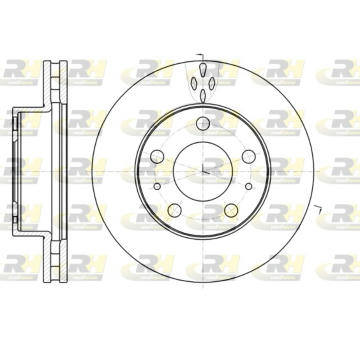 Brzdový kotouč ROADHOUSE 61016.10